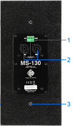 Задняя панель акустической системы MS-130