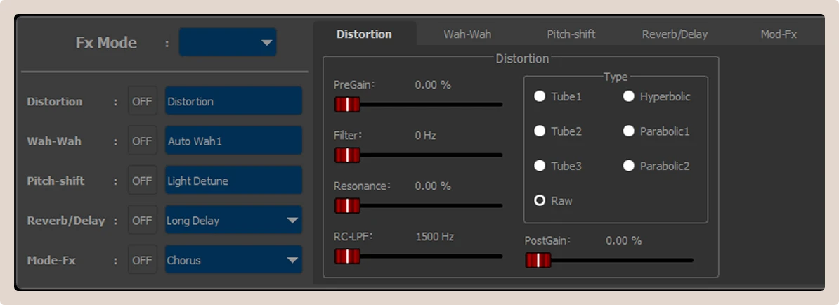 Настройка FX шины