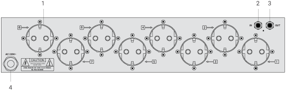 Задняя панель AFPD-007