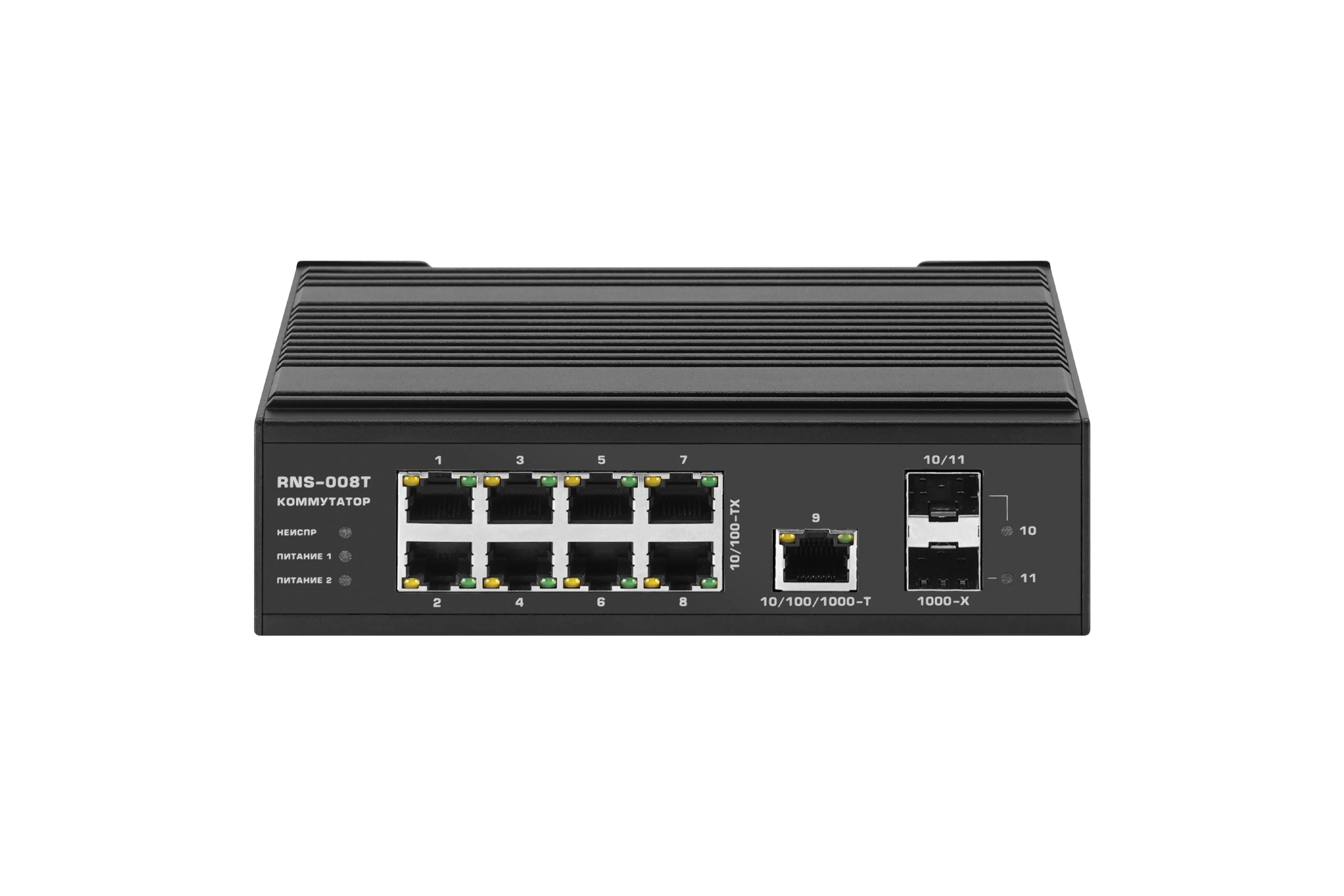 Промышленный неуправляемый коммутатор RNS-008T PoE